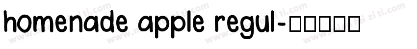 homenade apple regul字体转换